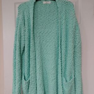 Womens Zenana popcorn cardigan XL
